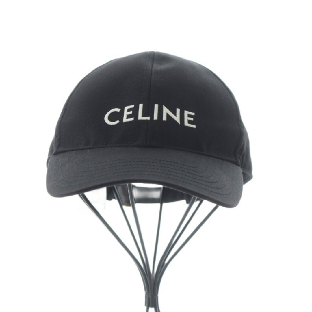 CELINE - セリーヌ ベースボール キャップ 黒 ブラック 2AUA1242N ロゴ