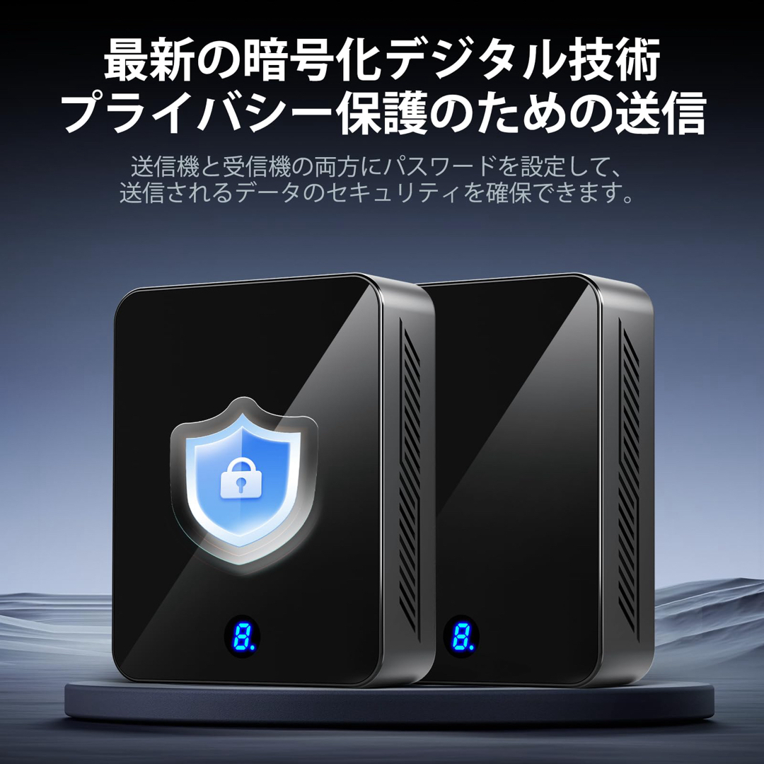 日本技適認証済】ワイヤレス HDMI 無線 送受信機セット 最大120m