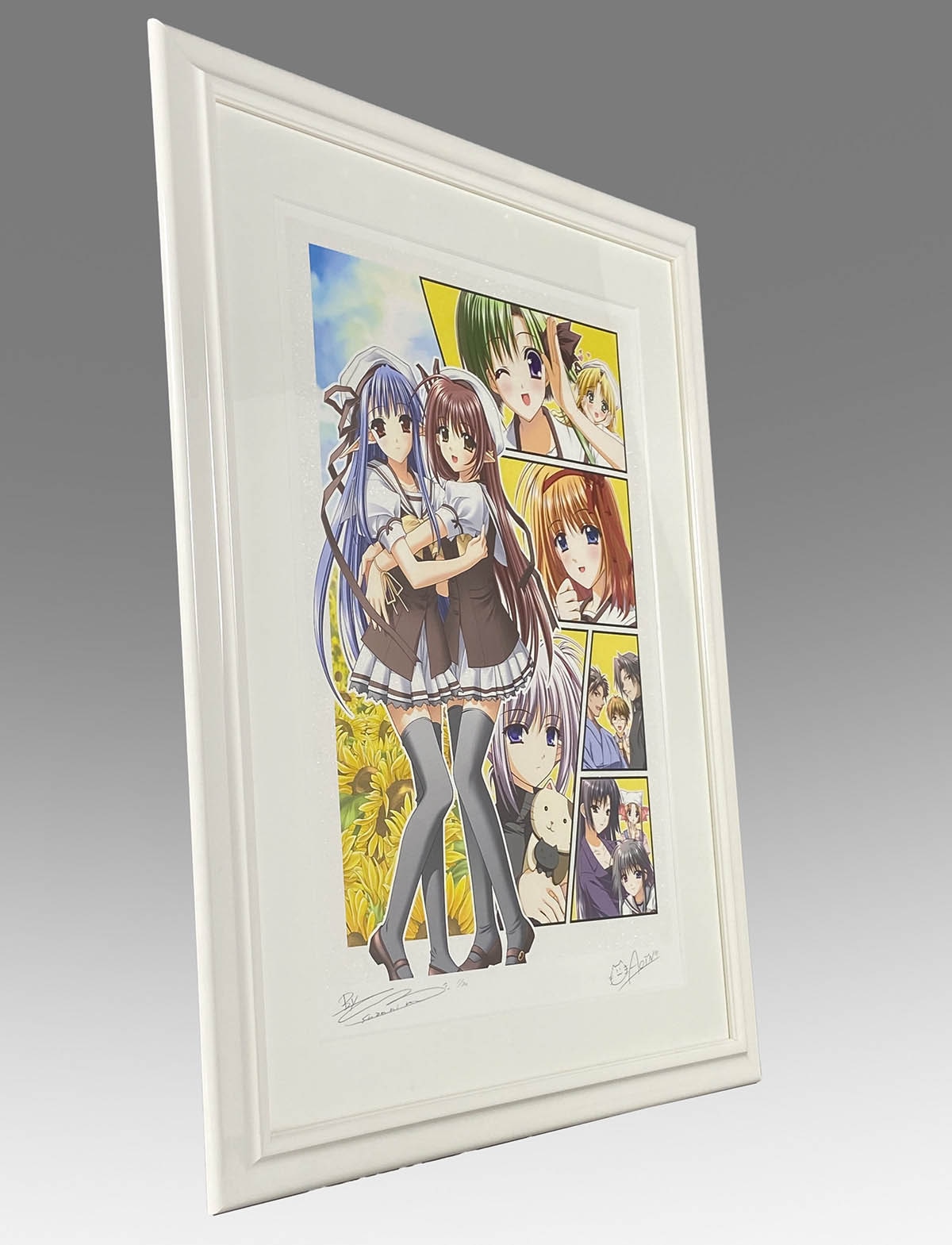 5122] 西又葵&鈴平ひろ 直筆サイン入りカラー複製イラスト「SHUFFLE