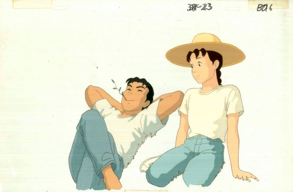 希少 おもひでぽろぽろ トシオ セル画 27-4 C19 スタジオジブリ 希少