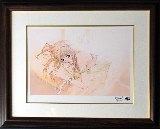 江端里沙 直筆サイン入りカラー複製イラスト