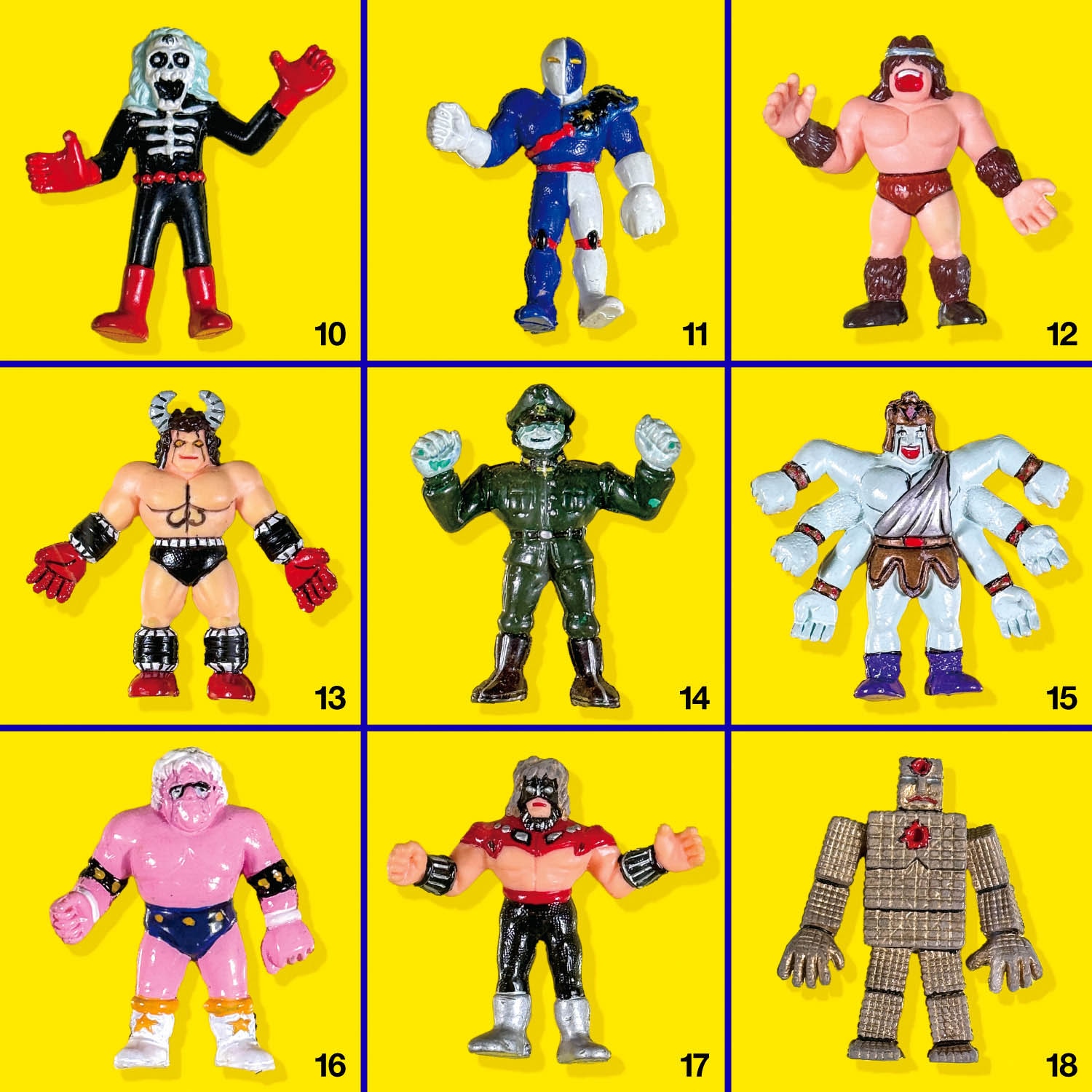 1001] キン肉マン 消しゴム 店頭 彩色ディスプレイ