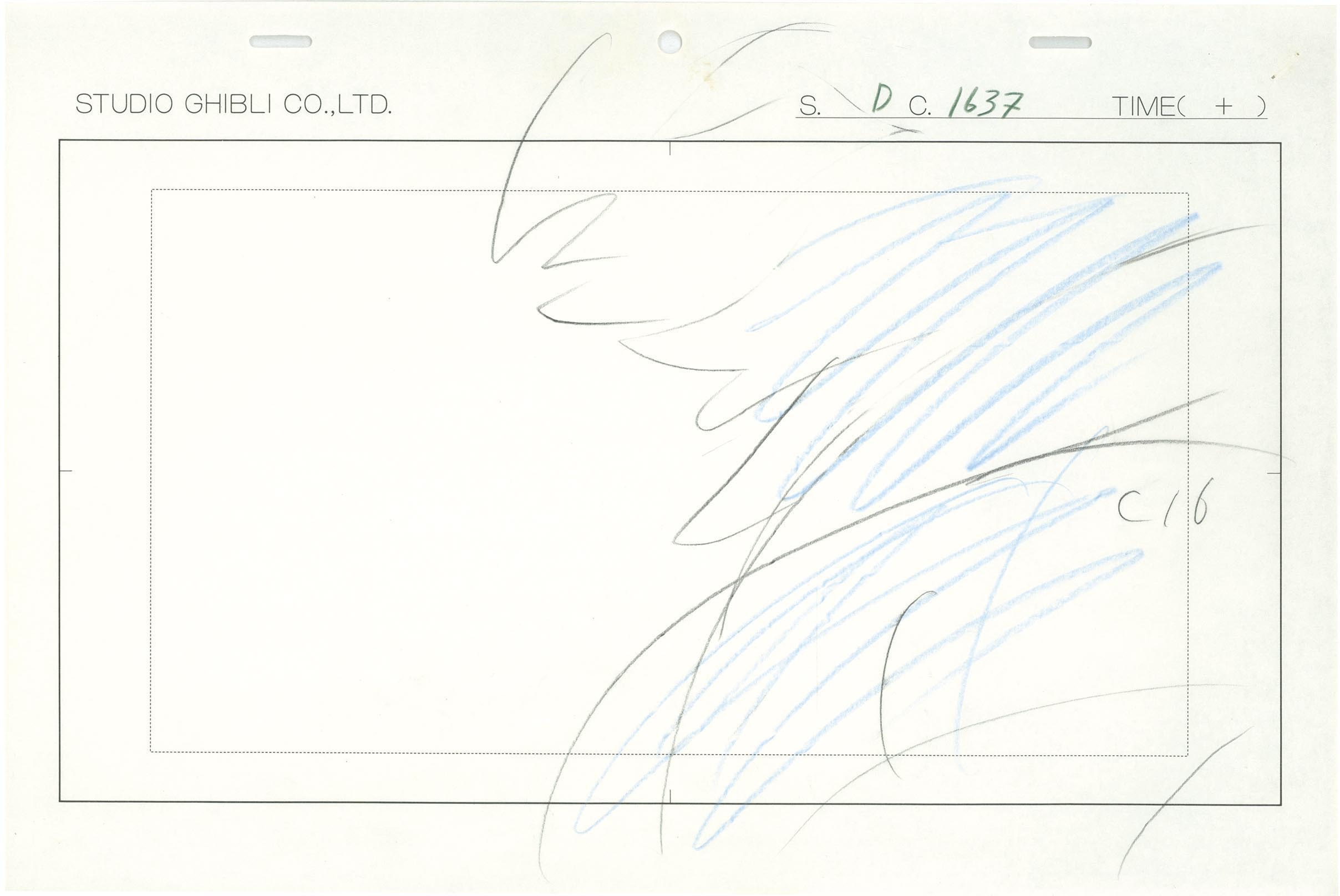 4158］ 天空の城ラピュタ ラフ原画 / 直筆:宮崎駿