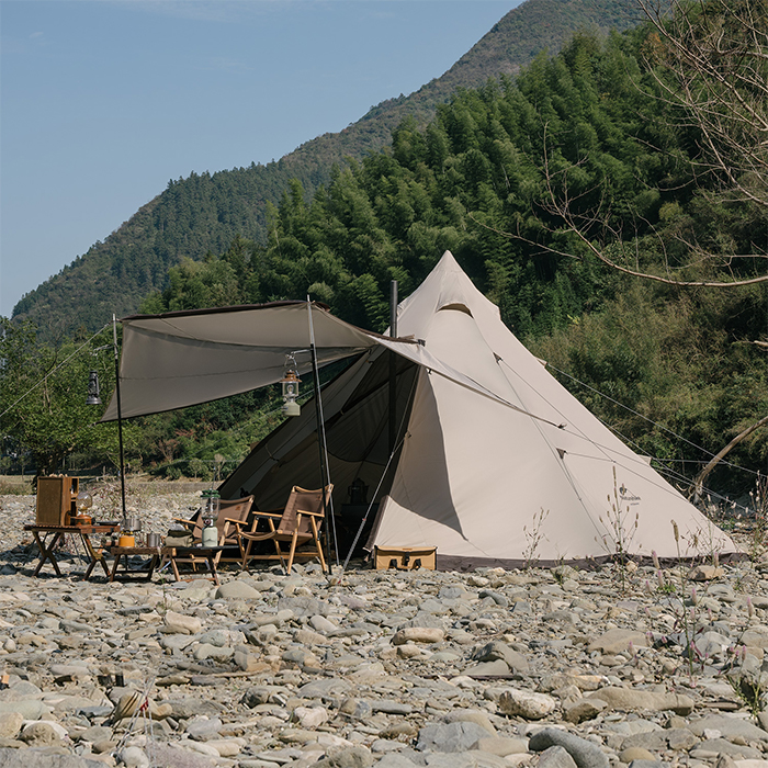 Naturehike Campfire 八角形 ワンポールテント 5~8人用 高280cm 煙突穴