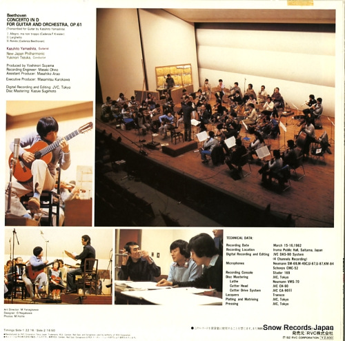 山下和仁 ベートーヴェン：ギター協奏曲 RCL-8324 | レコード買取