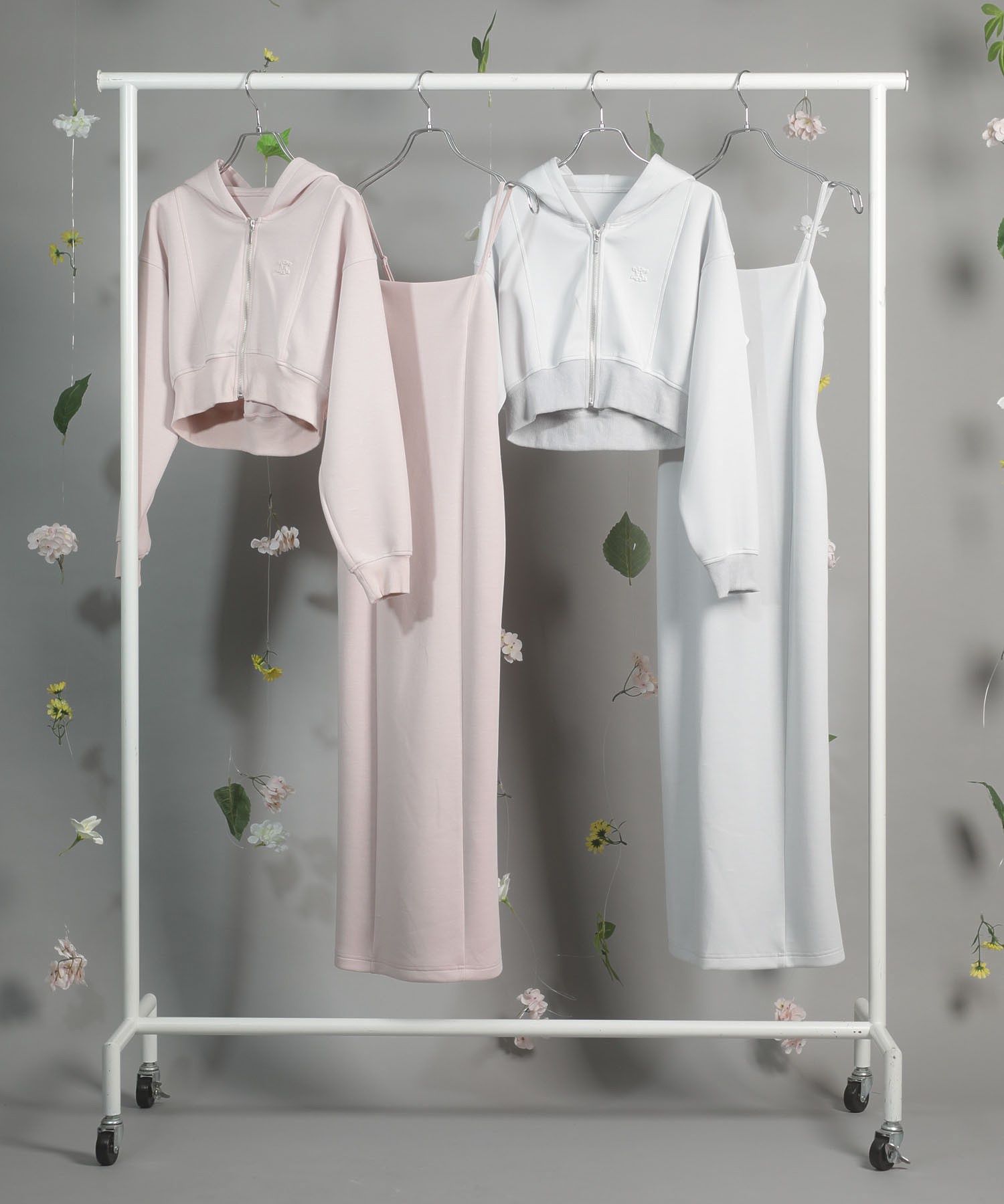 dazzlin SET2点パーカー+キャミワンピース/Green Parks（グリーン