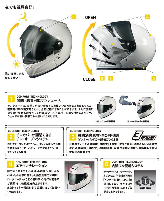 Webike | OGK KABUTO オージーケーカブト AFFID ONE PIECE [アフィード