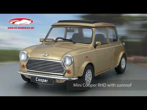KK-Scale 1:12 Mini Cooper RHD with sunroof gold metallic scale