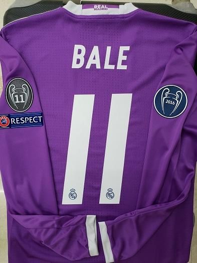 レアル、マドリード（A）16/17 選手支給 長袖 UEFA CL 決勝戦