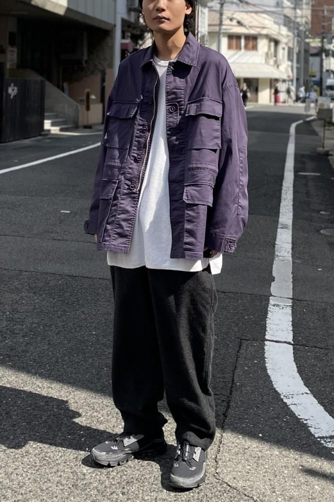 Pigment Drill Field Jacket(PURPLE) - H-L