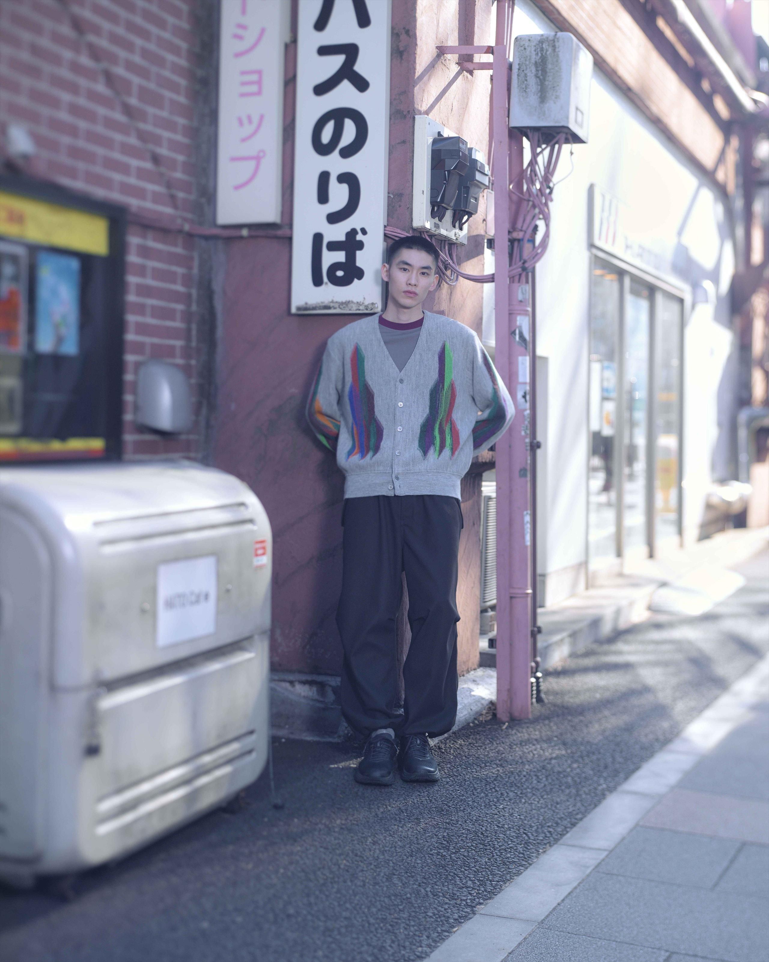 WOOL ALPACA INTERSIA KNIT CARDIGAN - Yonetomi STORE ONLINE｜ヨネ