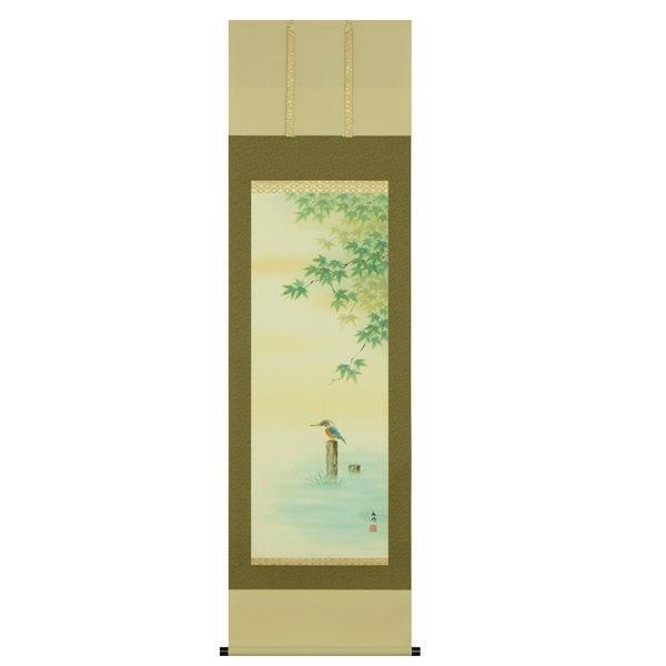 掛軸「楓に川蝉」 ー 三宝堂オンラインショップ