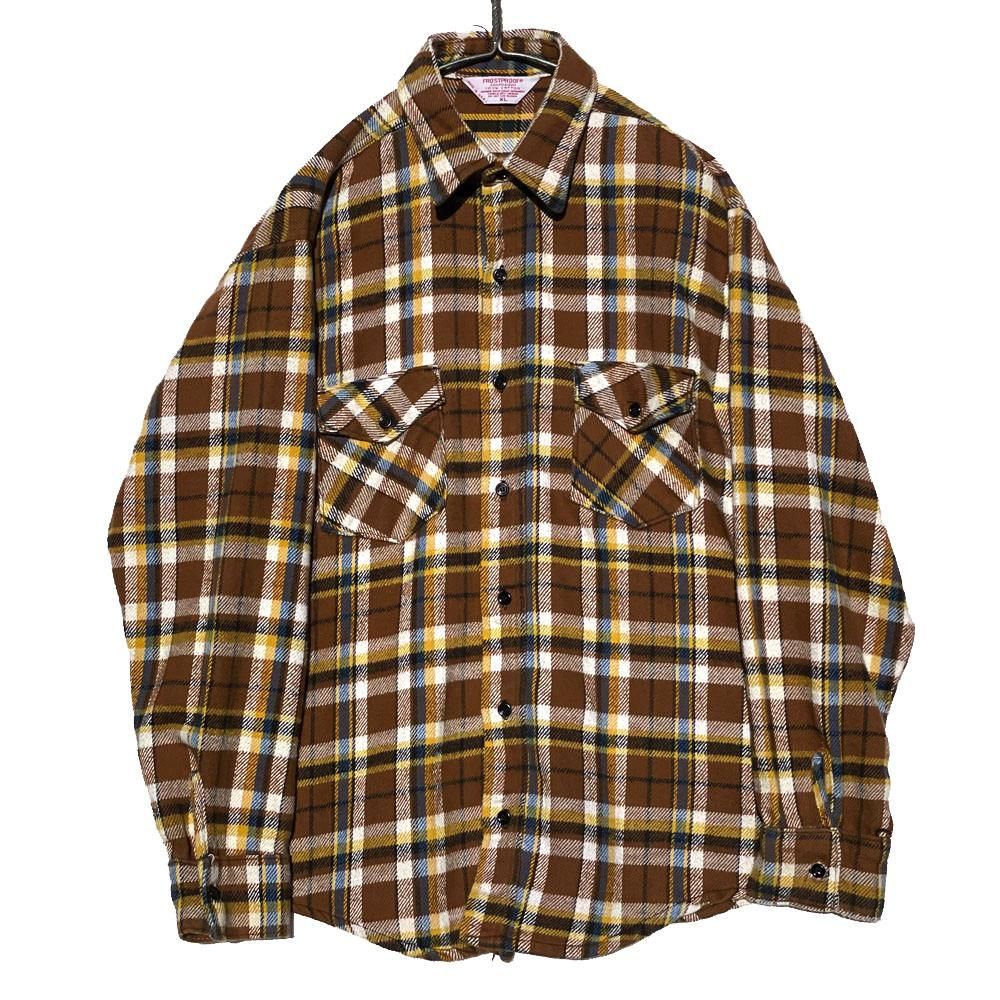 FROSTPROOF - Made In USA】ヴィンテージ コットンネルシャツ【1980's