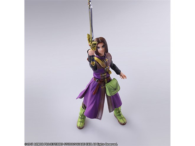 ドラゴンクエストXI」主人公を再現したアクションフィギュア、スライム