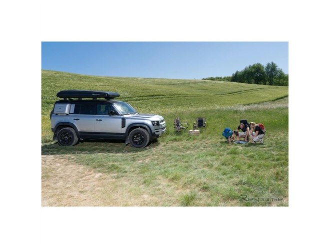 ランドローバー ディフェンダー 新型、純正ルーフテントを欧州設定