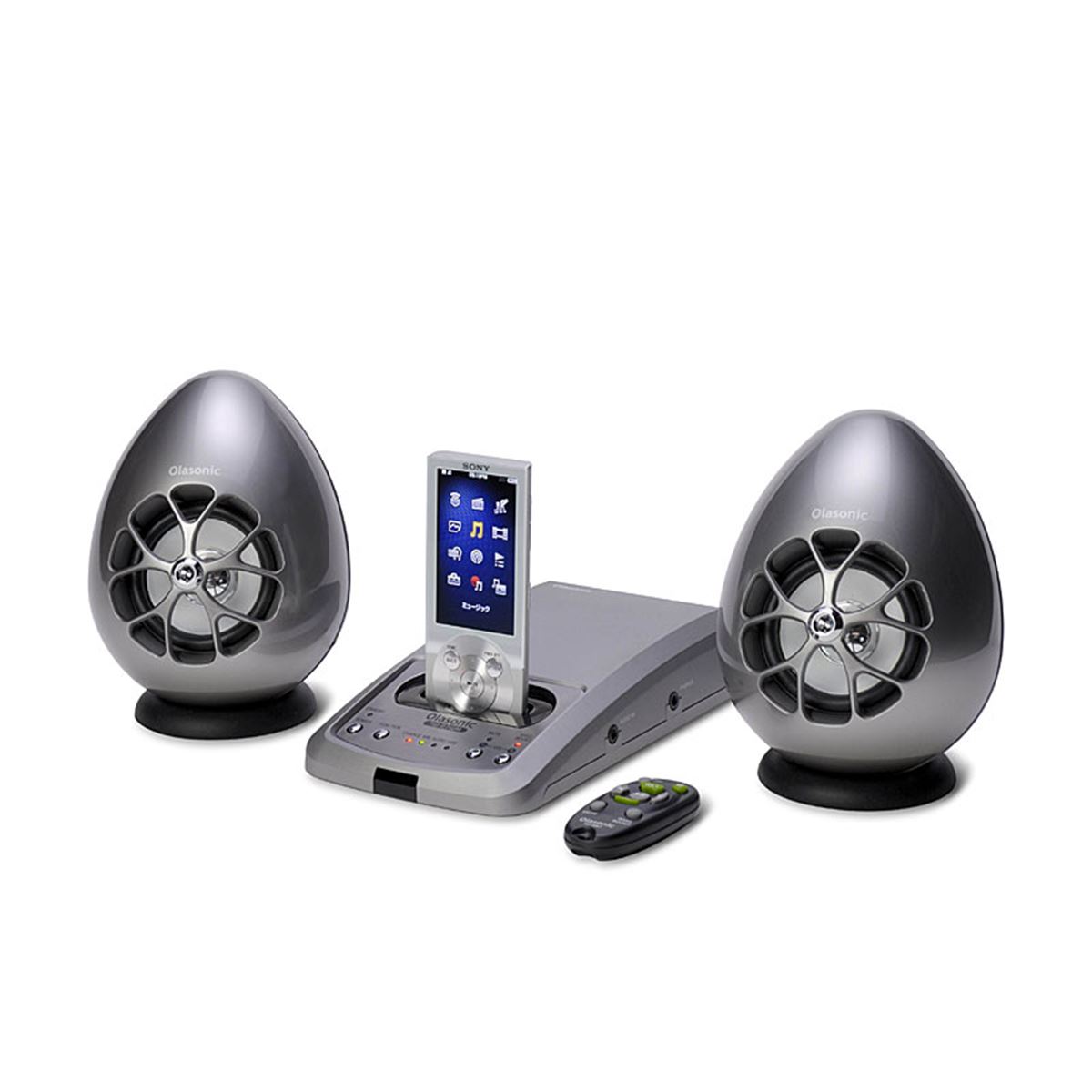 Olasonic、卵型のウォークマン用ドックスピーカー - 価格.com