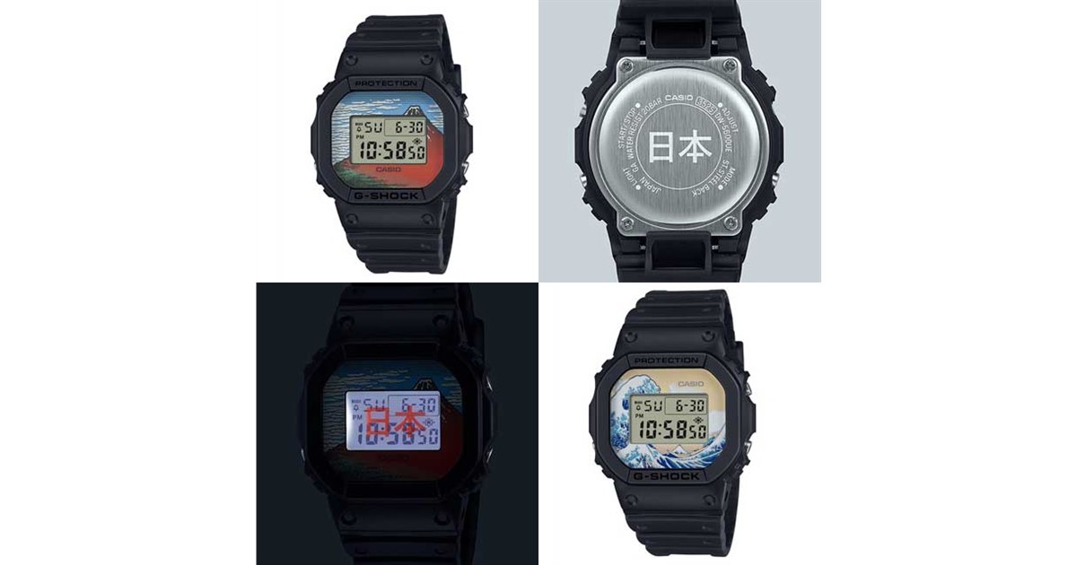 カシオ「G-SHOCK」に葛飾北斎デザインの2モデルが登場、ニュース
