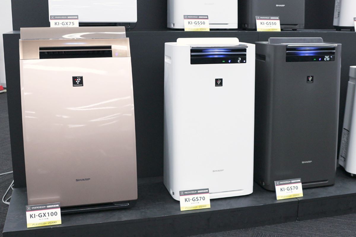 シャープの加湿空気清浄機にプレフィルターを自動で掃除してくれる「KI