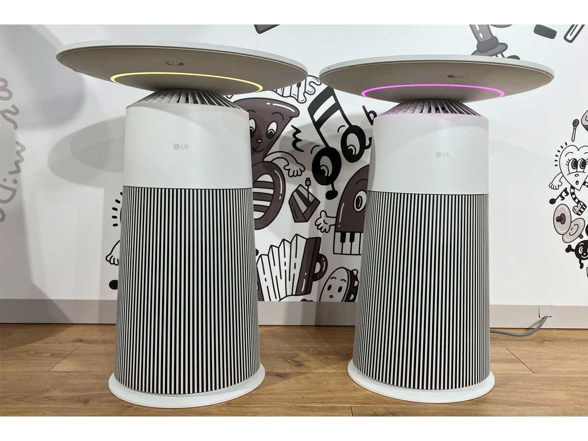 空気清浄×テーブル×ライト×スマホ充電！ LGのマルチ空気清浄機が