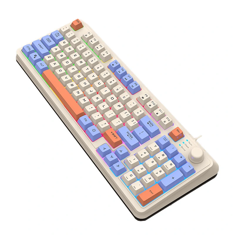 Venda XUNSVFOX K82 Teclado com fio para jogos com 94 teclas