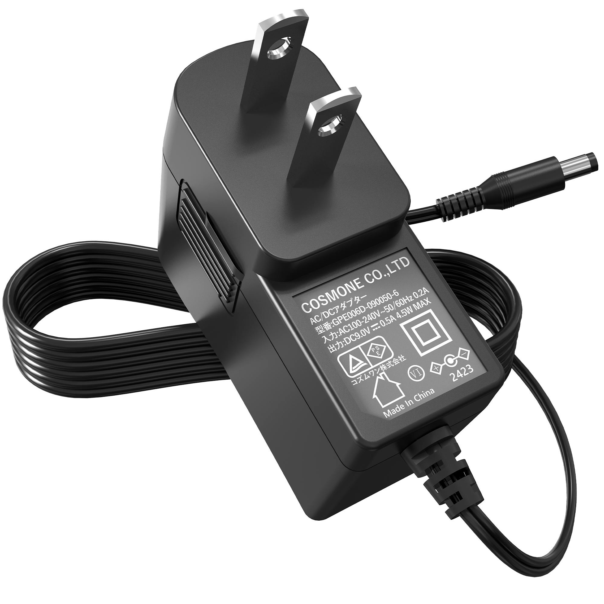 KOZUMUWAN ACアダプター 9V (センターマイナス) 0.5A 4.5W 電源