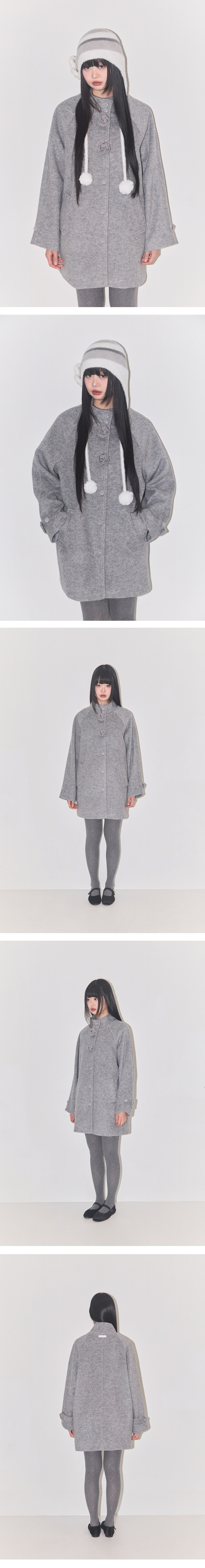 MUSINSA公式 | ILLIGO フレールハーフコート グレー