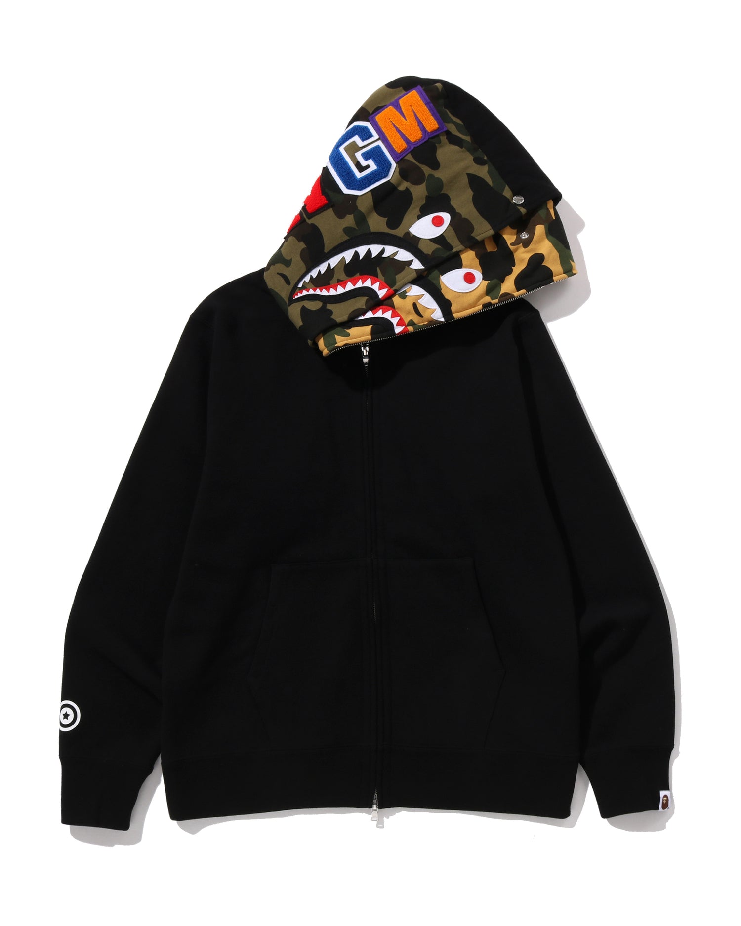 A BATHING APE® Shark Full Zip Double Hoodie | Bape official