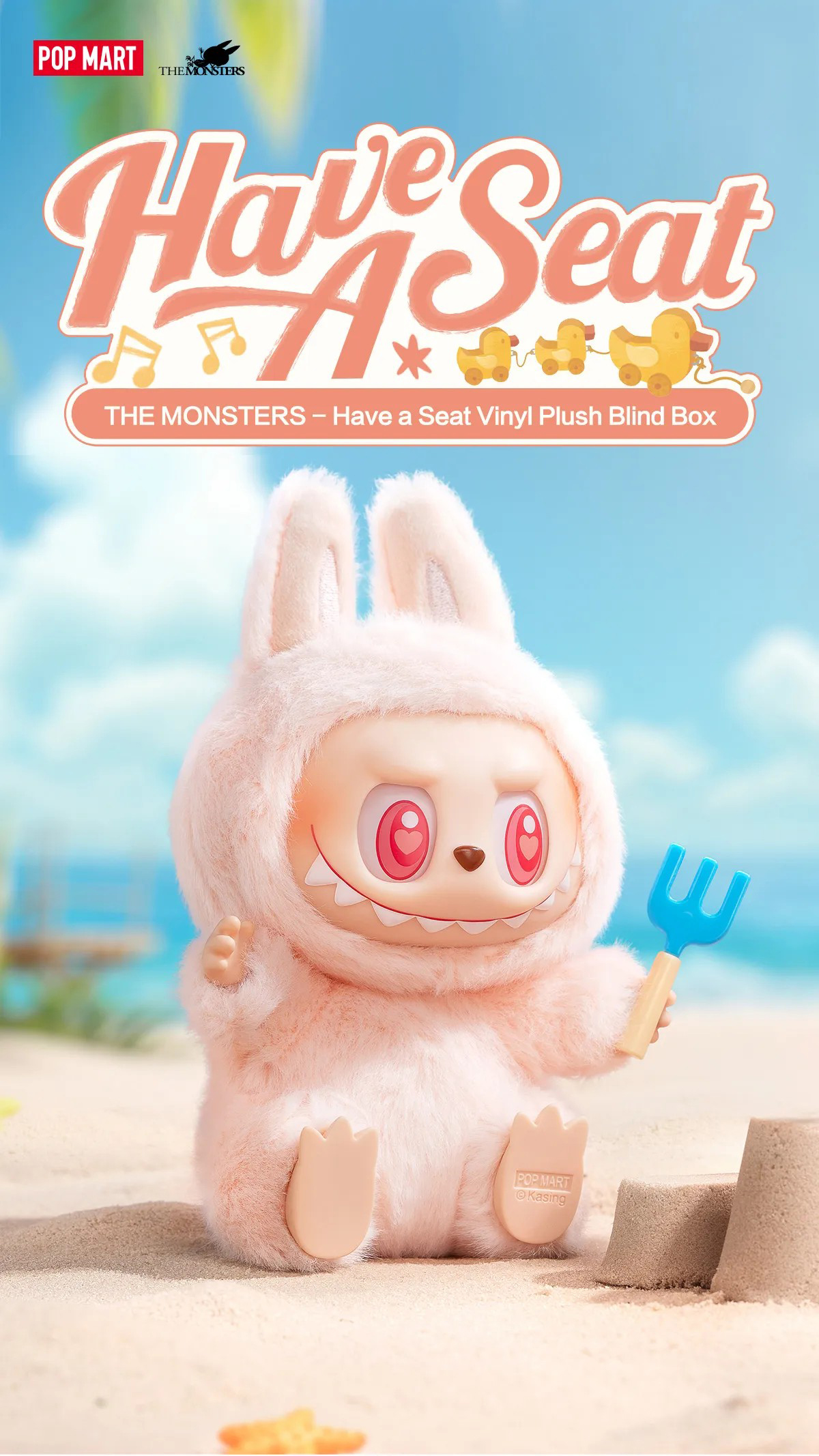 POP MART LABUBU MACARON V2 THE MONSTERS - Have a Seat Vinyl Plush