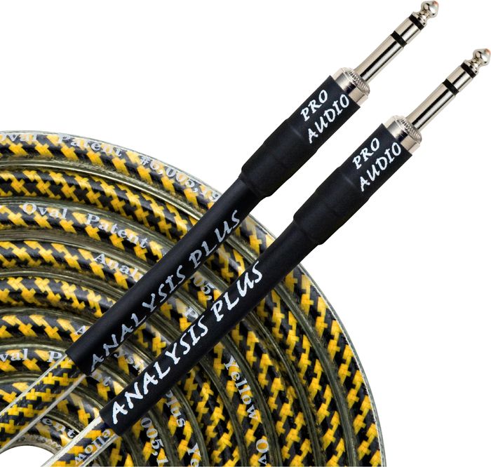 Analysis Plus Yellow Oval Instrument Cable - Music Boulevard