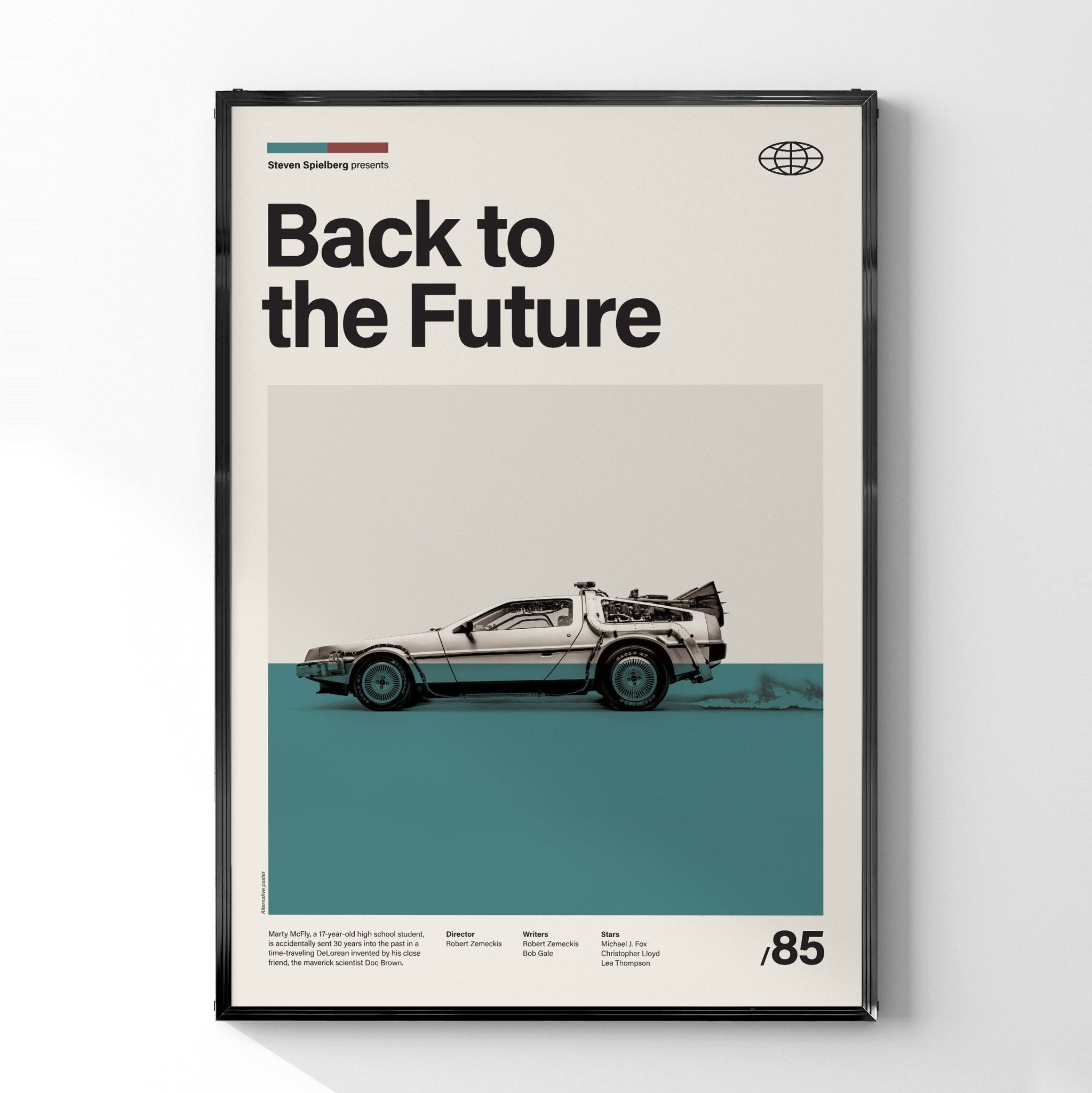 バック・トゥ・ザ・フューチャー」ミニマリストアートポスター – Ink Jp
