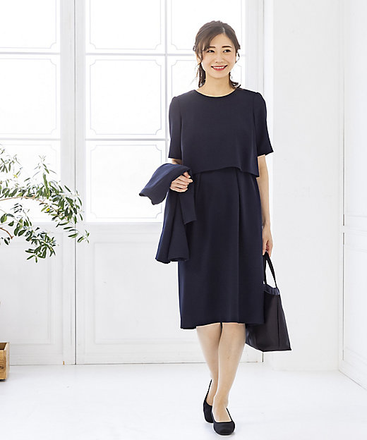 お受験・学校行事・説明会・入卒園学】Vカラージャケット×スーツ風