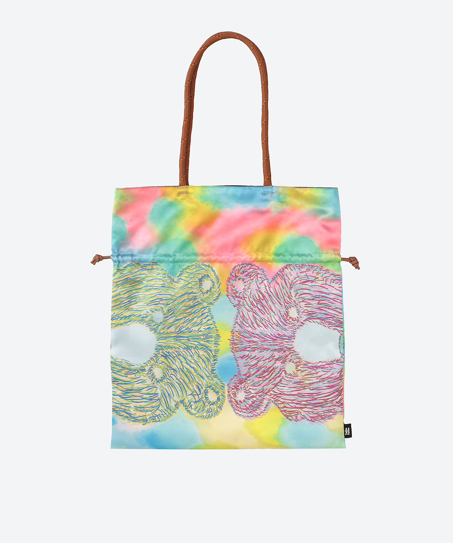 サテン巾着トートバッグ SKTB－KIBORIKUMA＿A