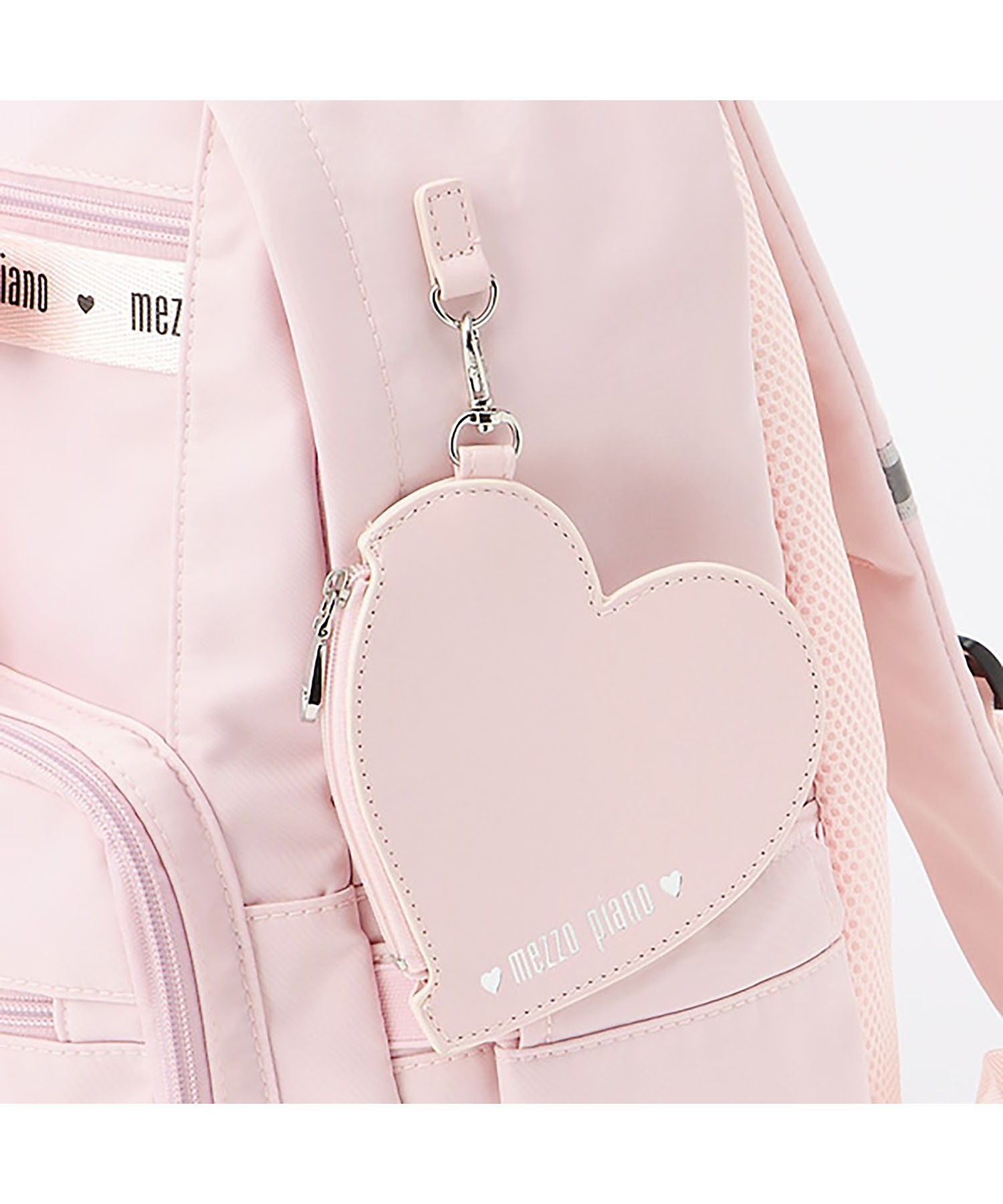 約21L ハートポーチつきロゴリボンリュック 6053430 | mezzo