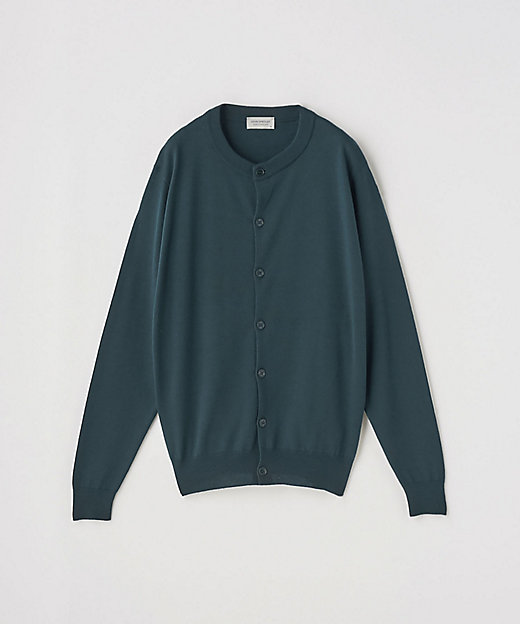 クルーネック長袖ニットカーディガン 24G MODERN FIT