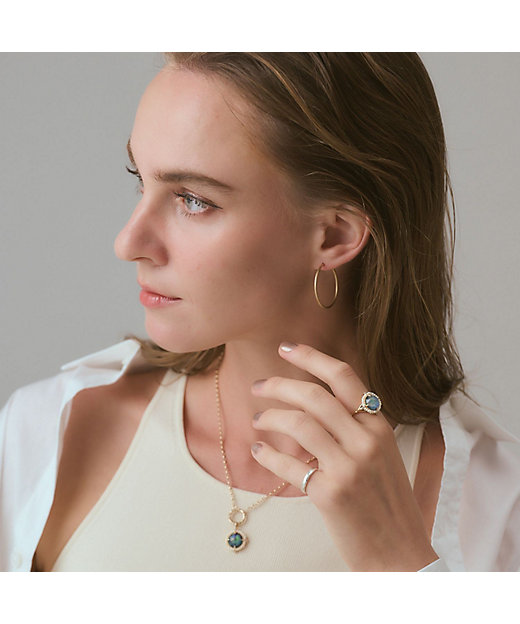 K10モザイクオパール／マルチストーン／淡水パールリング | agete