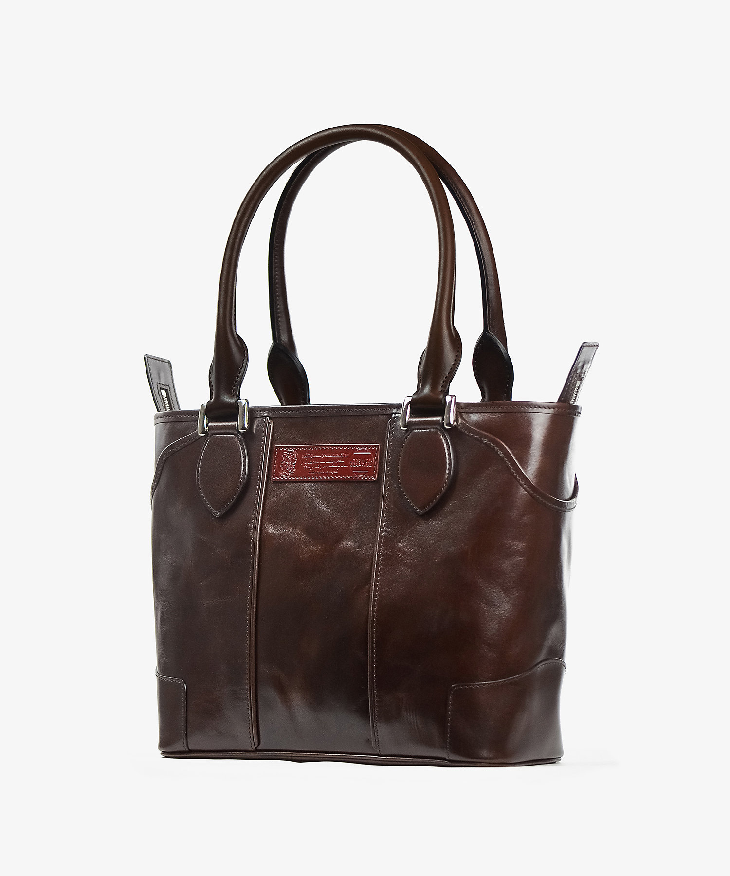 THE WARMTHCRAFTS】BLACK シボ革 tote-BAG