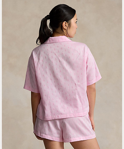 オールオーバー ポニー ショートスリーブ パジャマ セット