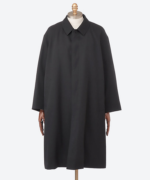 コート Scale Off Wool Balmacaan Coat 4W