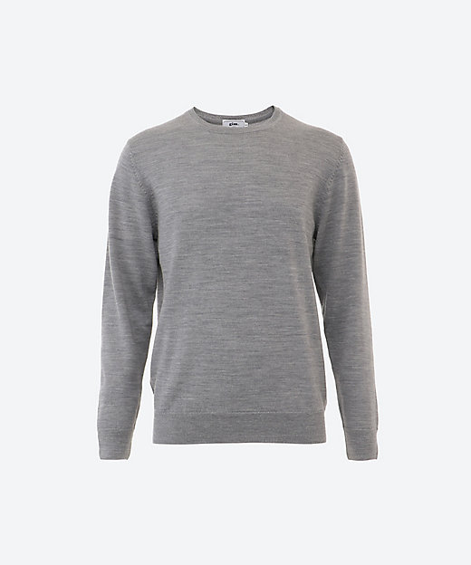 クルーネック セーター 天竺 12G ウォッシャブル 梳毛 | gim (Men