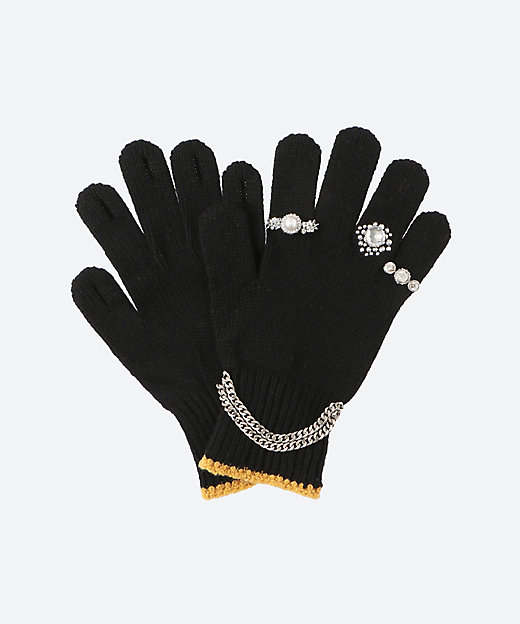 KNIT GLOVES WITH RINGS 25AW88GV05