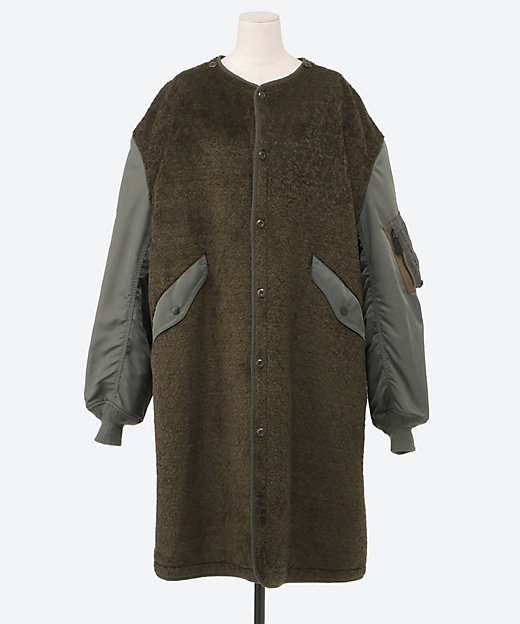 ボア×MA―1 ノーカラージャケット JP―J015―051 | JUNYA