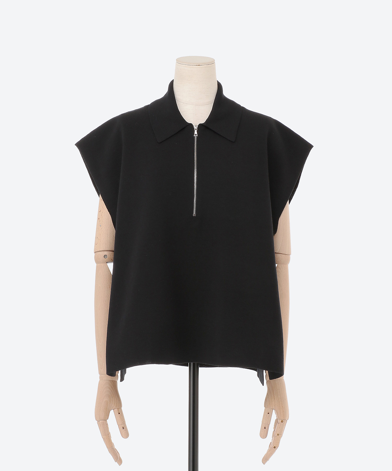 コットンミラノ14Gハーフジップニットセーター | BLAMINK (Women