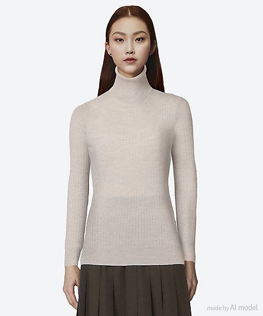 カシミヤシルクリブタートルネック | BLAMINK (Women)/ブラミンク