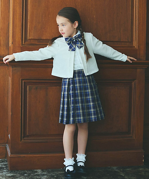 チェック キュロットスカート（140－160cm