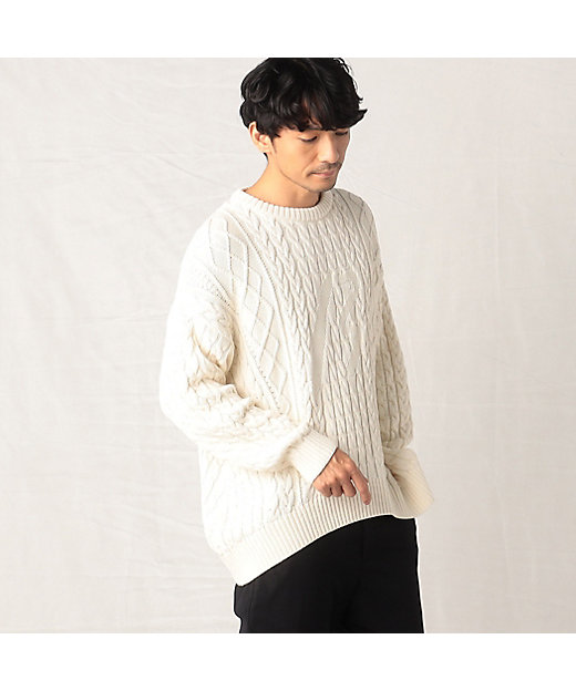 βロゴ マルチケーブルニット（2727KE06） | β MEN (Men