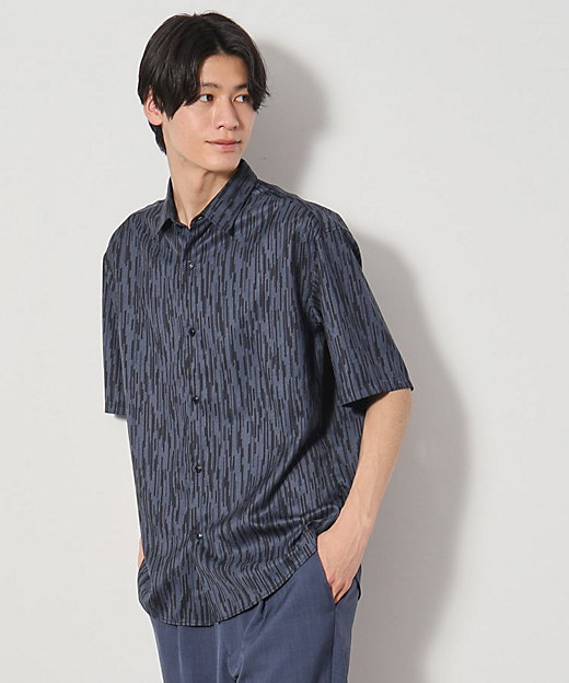 ドライポリプリント半袖シャツ 洗える／吸水速乾