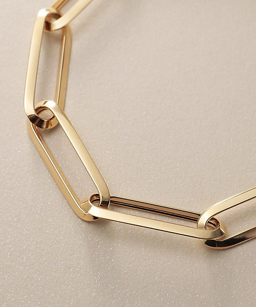 K18中空しのぎケーブルチェーン ブレスレット