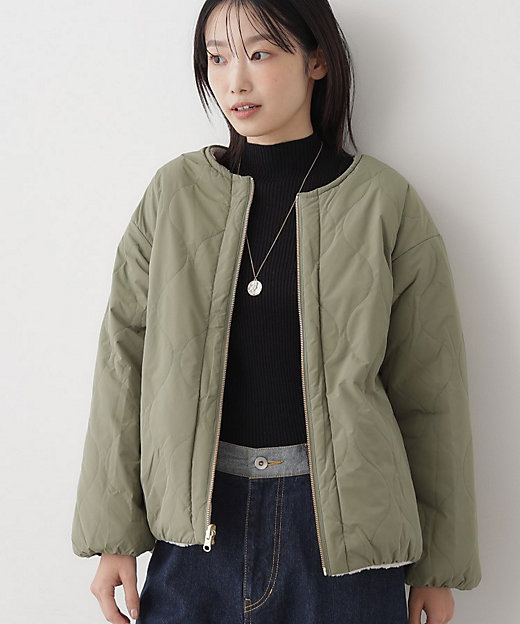 2WAY】リバーシブルタフタボアアウター（2002528905