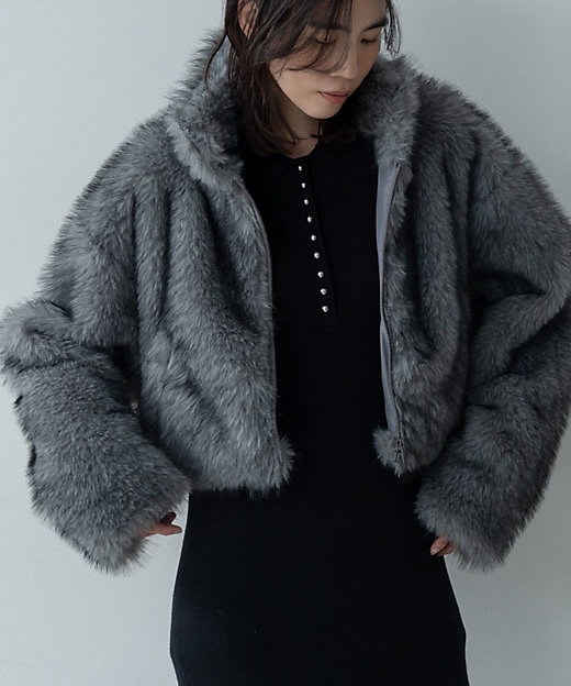 再入荷】フェイクファーブルゾン（2002538950） | GALLEST