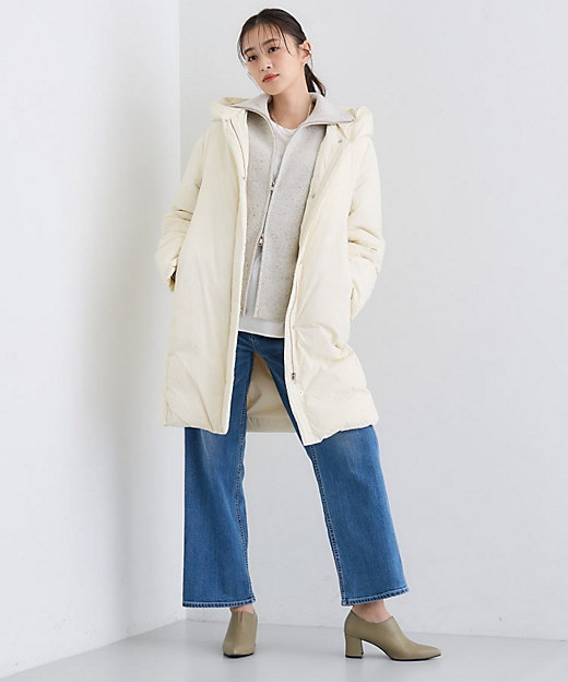 撥水／洗える】ステッチレス ロングダウンコート